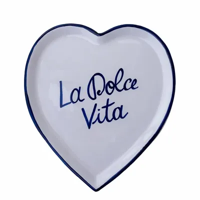 Everyday plates - Felicità heart plate - SOLESINO