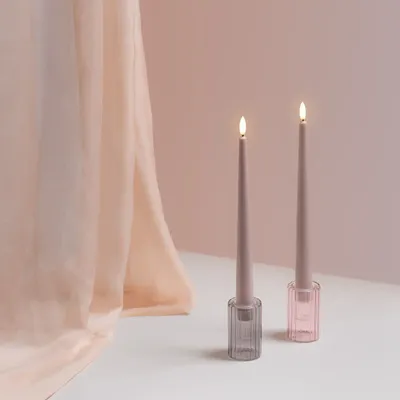 Éclairage LED - (NEW) Seasonal Colours LED Taper Candles Silk (Two Pack) - MOODS & MORE