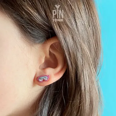 Bijoux - Boucles d'oreilles à tige pour lunettes de ski : cadeaux amusants pour - PINTONIK