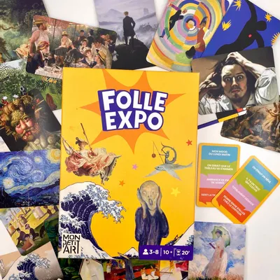 Jeux enfants - FOLLE EXPO le jeu d'ambiance sur l'art complètement décalé ! - LES EDITIONS LUCINE SARL