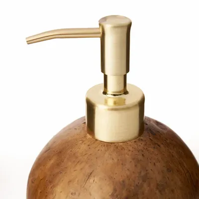 Bathroom equipment - The Coconut Soap Dispenser - BAZAR BIZAR LIVING