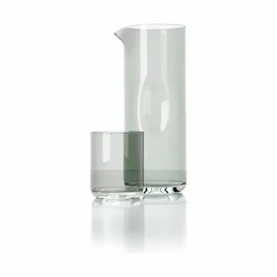 Glass - The Grip Pitcher's Tumbler - Smoky Grey - BAZAR BIZAR LIVING