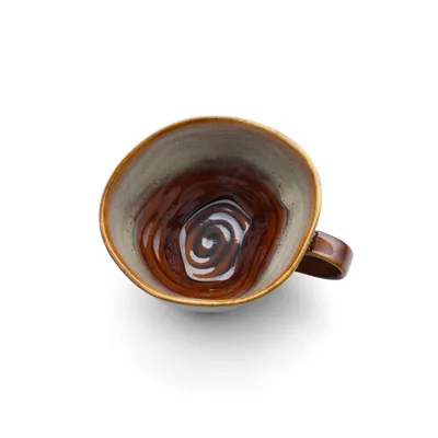 Mugs - The Smoked Horizon Mug - Brown Grey - M - BAZAR BIZAR LIVING