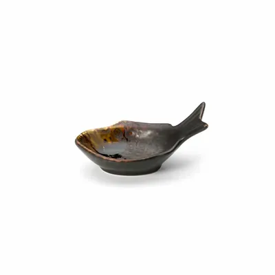 Bowls - The Merapi Fish Shaped Bowl - Brown - S - BAZAR BIZAR LIVING