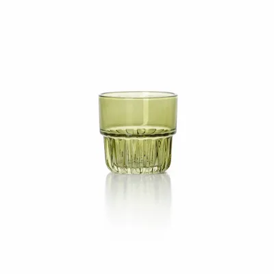 Glass - The Faceted Tumbler - Green - BAZAR BIZAR LIVING