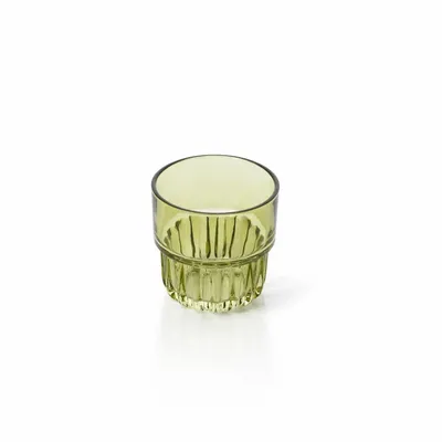 Glass - The Faceted Tumbler - Green - BAZAR BIZAR LIVING