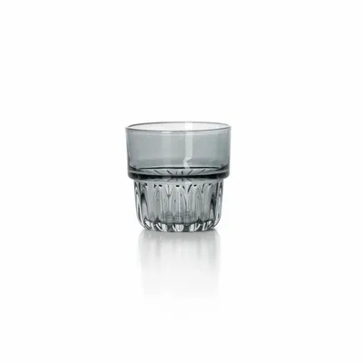 Glass - The Faceted Tumbler - Smoky Grey - BAZAR BIZAR LIVING