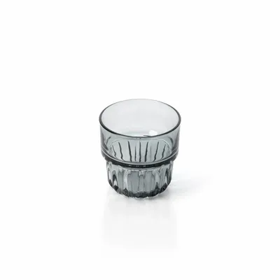 Glass - The Faceted Tumbler - Smoky Grey - BAZAR BIZAR LIVING