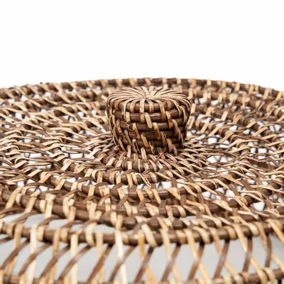 Laundry baskets - The Rattan Food Cover - Natural Brown - M - BAZAR BIZAR LIVING