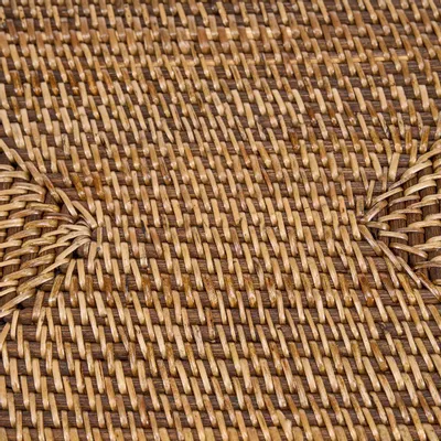 Placemats - The Colonial Rectangular Placemat - Natural Brown - BAZAR BIZAR LIVING