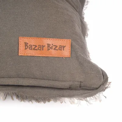 Coussins textile - La Housse de Coussin Smoky Vibe - Grise - 30x50 - BAZAR BIZAR LIVING