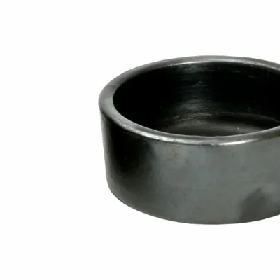 Platter and bowls - The Burned Cylinder Dish - Black - S - BAZAR BIZAR LIVING