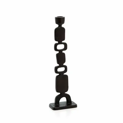 Candlesticks and candle holders - The Totemo Candle Holder - Black - L - BAZAR BIZAR LIVING