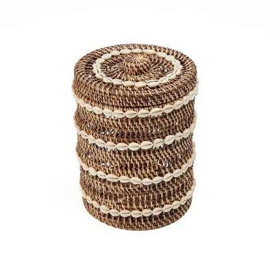 Paniers à linge - Le Panier de Rangement Shell - Brun Naturel - BAZAR BIZAR LIVING