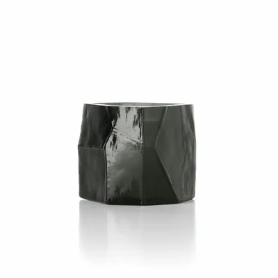 Candlesticks and candle holders - The Olivine Candle Jar - Smoke - BAZAR BIZAR LIVING