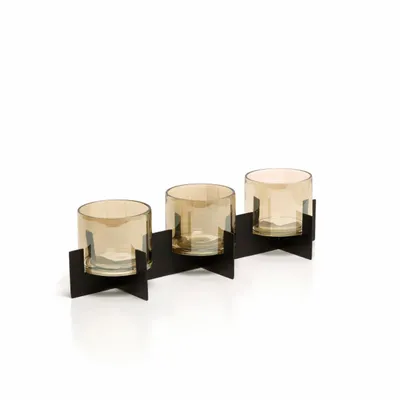 Candlesticks and candle holders - The Trio Noir Candle Holder - Black - BAZAR BIZAR LIVING