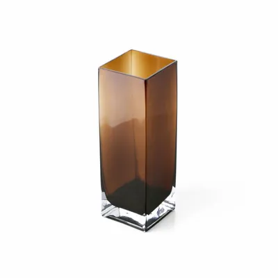 Vases - Le Vase Amber Cuboid - Ambre - L - BAZAR BIZAR LIVING