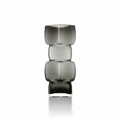 Vases - The Cubes Vase - Dark Grey - L - BAZAR BIZAR LIVING