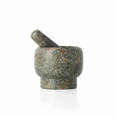 Spice grinders - The Bidasar Marble Spice Grinder - Green - BAZAR BIZAR LIVING