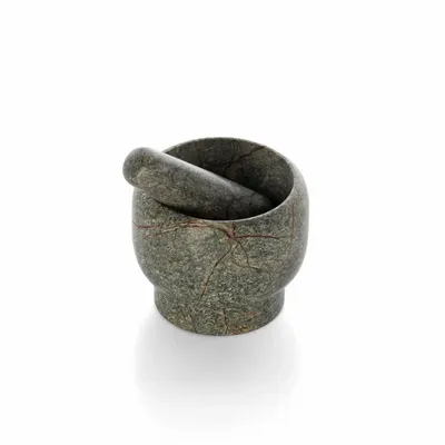 Spice grinders - The Bidasar Marble Spice Grinder - Green - BAZAR BIZAR LIVING