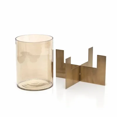 Candlesticks and candle holders - The Hurricane X - Gold - High - BAZAR BIZAR LIVING