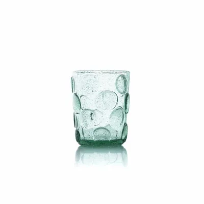 Verres - Le Verre D’Eau Frosted Dot - Aqua - BAZAR BIZAR LIVING