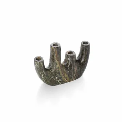 Vases - The Bidasar Marble Vase - Green - Low - BAZAR BIZAR LIVING