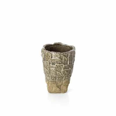 Vases - The Rock Texture Vase - Grey Stone - S - BAZAR BIZAR LIVING