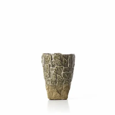 Vases - The Rock Texture Vase - Grey Stone - S - BAZAR BIZAR LIVING
