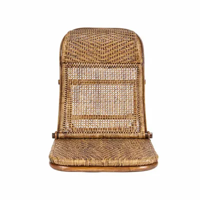Lounge chairs - The Rattan Floor Lounger - Dark Walnut - BAZAR BIZAR LIVING