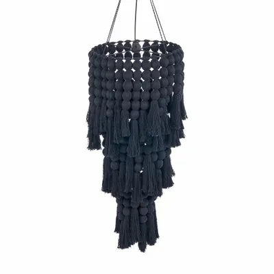 Plafonniers - Le Lustre En Coton Nomad - Noir - XL - BAZAR BIZAR LIVING