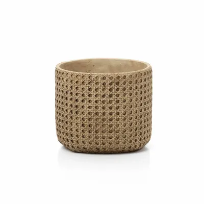Flower pots - The RattanRock Planter - Natural - L - BAZAR BIZAR LIVING