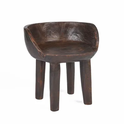 Lounge chairs - The Sit Happens Low Chair - Dark Walnut - BAZAR BIZAR LIVING