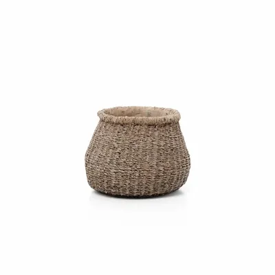 Flower pots - The Faux-Puff Planter - Brown - S - BAZAR BIZAR LIVING