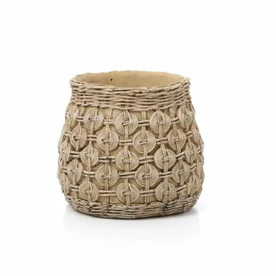 Flower pots - The Knot Concrete Planter - L - BAZAR BIZAR LIVING