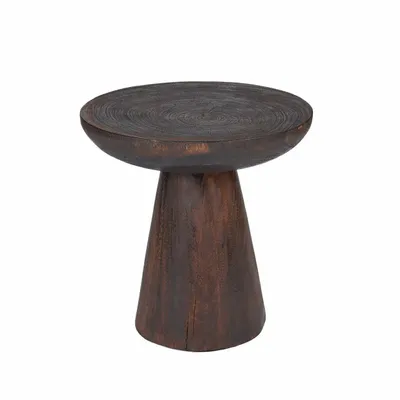 Other tables - The Cone Alone Side Table - Dark Walnut - BAZAR BIZAR LIVING