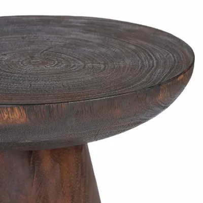 Other tables - The Cone Alone Side Table - Dark Walnut - BAZAR BIZAR LIVING