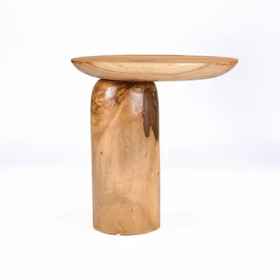 Autres tables  - La Table D’Appoint Mango Drum - Naturelle - BAZAR BIZAR LIVING