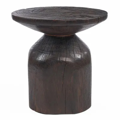 Other tables - The Drumline Side Table - Dark Walnut - BAZAR BIZAR LIVING