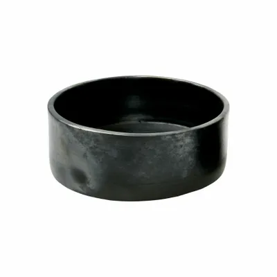 Platter and bowls - The Burned Cylinder Dish - Black - L - BAZAR BIZAR LIVING