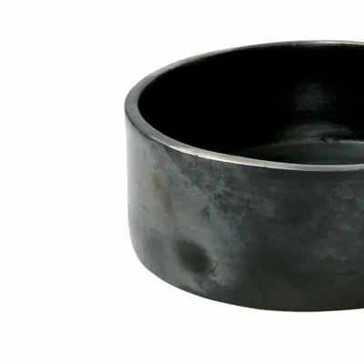 Platter and bowls - The Burned Cylinder Dish - Black - L - BAZAR BIZAR LIVING