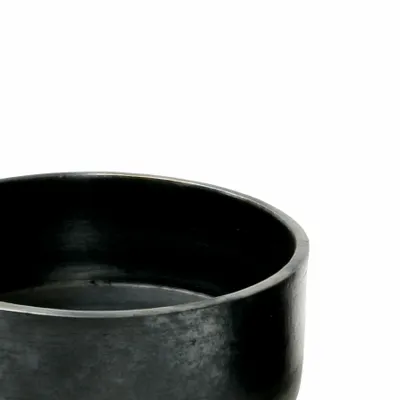 Platter and bowls - The Burned Cylinder Dish - Black - L - BAZAR BIZAR LIVING