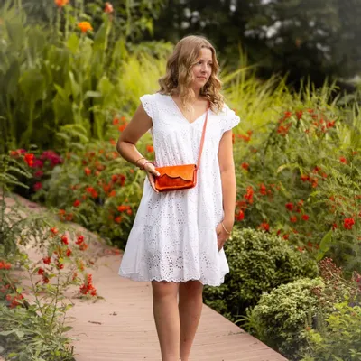 Leather goods - Midi Flower Pouch - LA CARTABLIÈRE