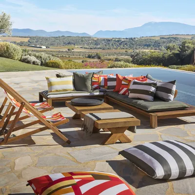 Accessoires de déco extérieure - Coussin, bain de soleil et chilienne RIVIERA - HAOMY