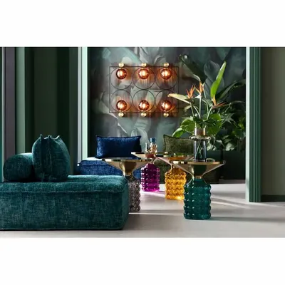 Coffee tables - Lola Purple Side Table Ø50cm - KARE DESIGN