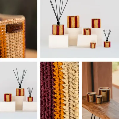 Decorative objects - Raffia Rim - CÔTÉ BOUGIE MARRAKECH