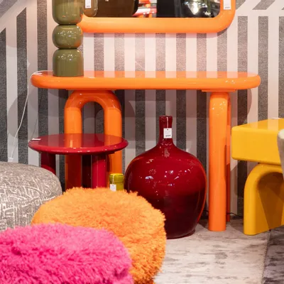 Console table - Eliano Orange Console Table 120x80cm - KARE DESIGN