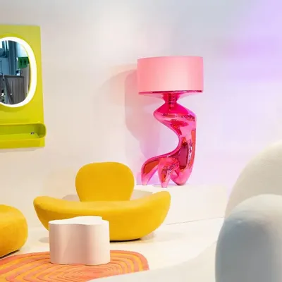 Lampadaires - Lampe sur pied Flow Figure rose 157 cm - KARE DESIGN