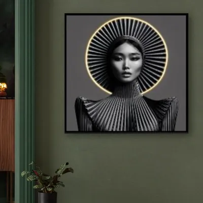 Photos d'art - Image Muse Géométrie LED 80 x 80cm - KARE DESIGN