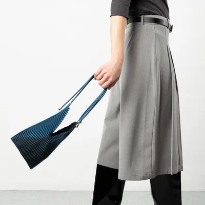 Bags and totes - Pleated bag MOROCCAN BLUE BABY BAG - MULTITUDES